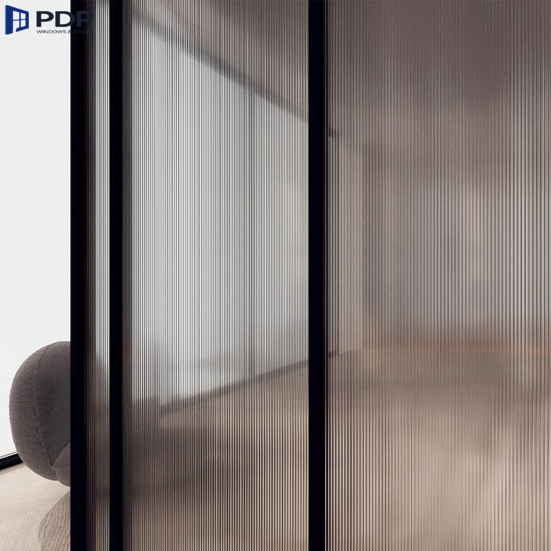 PDP Aluminium Sliding Doors Minimalist Kitchen Balcony Rainbow Glass Door Extremely Narrow Sliding Aluminum Door