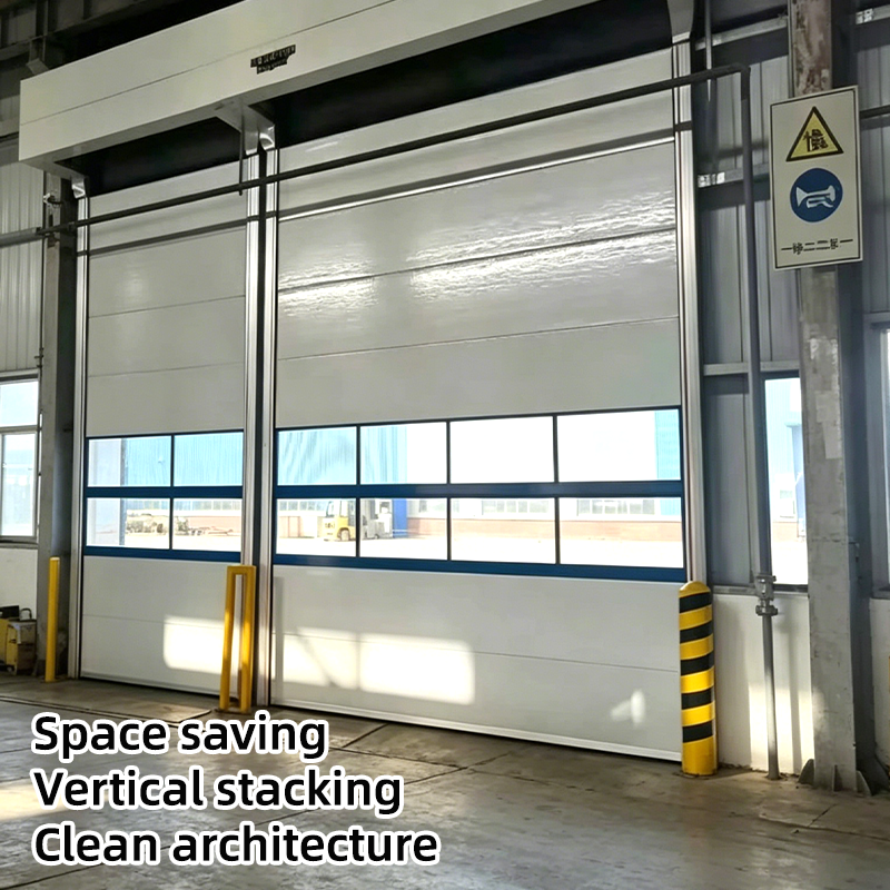 Latest Products Custom Size Modern Aluminum Alloy Thermal Insulation Long Service Life Vertical Stacking Garage Door for Home