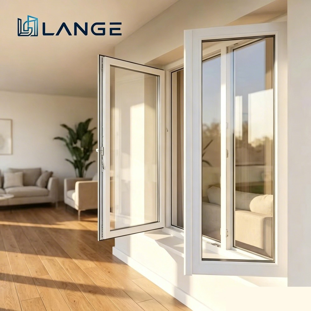 LANGE Modern Minimalist Aluminum Alloy Doors And Windows Ultra-narrow Aluminum Alloy Window Double Glass Window For House