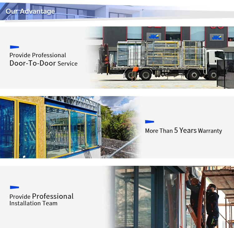 AMJ Heavy Duty Coastal Glass Commercial Aluminum windows and Doors Patio Folding Glass Door Double Glazed Glass Bifold Doors