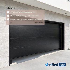 Custom Modern Flush Mount Sectional Garage Door Insulated Automatic Remote Control Garage Door for Home Exterior Renovation