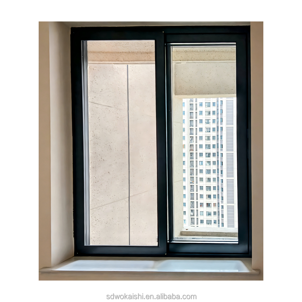 Modern Double Glazed Stacker Sliding windows Commercial Exterior Patio Panoramic Aluminum Soundproof