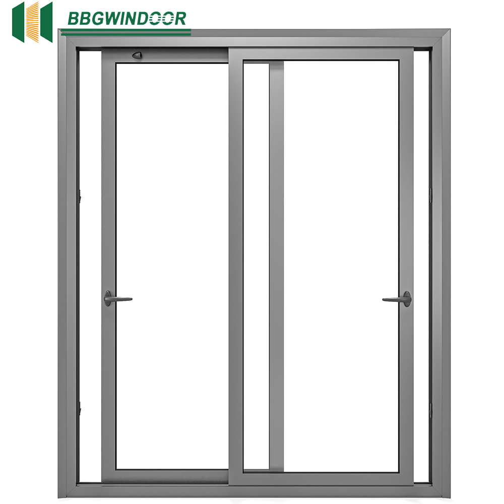 Lukliving Factory Direct Selling High Quality Exterior Double Glass House Back Sliding Doors Courtyard Door