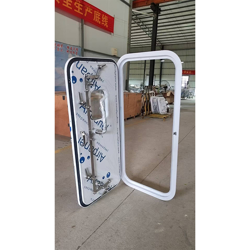 Marine Aluminum Watertight Door Multi Handwheel Locking, Solid Ship Bulkhead Door for Vessel Ferry