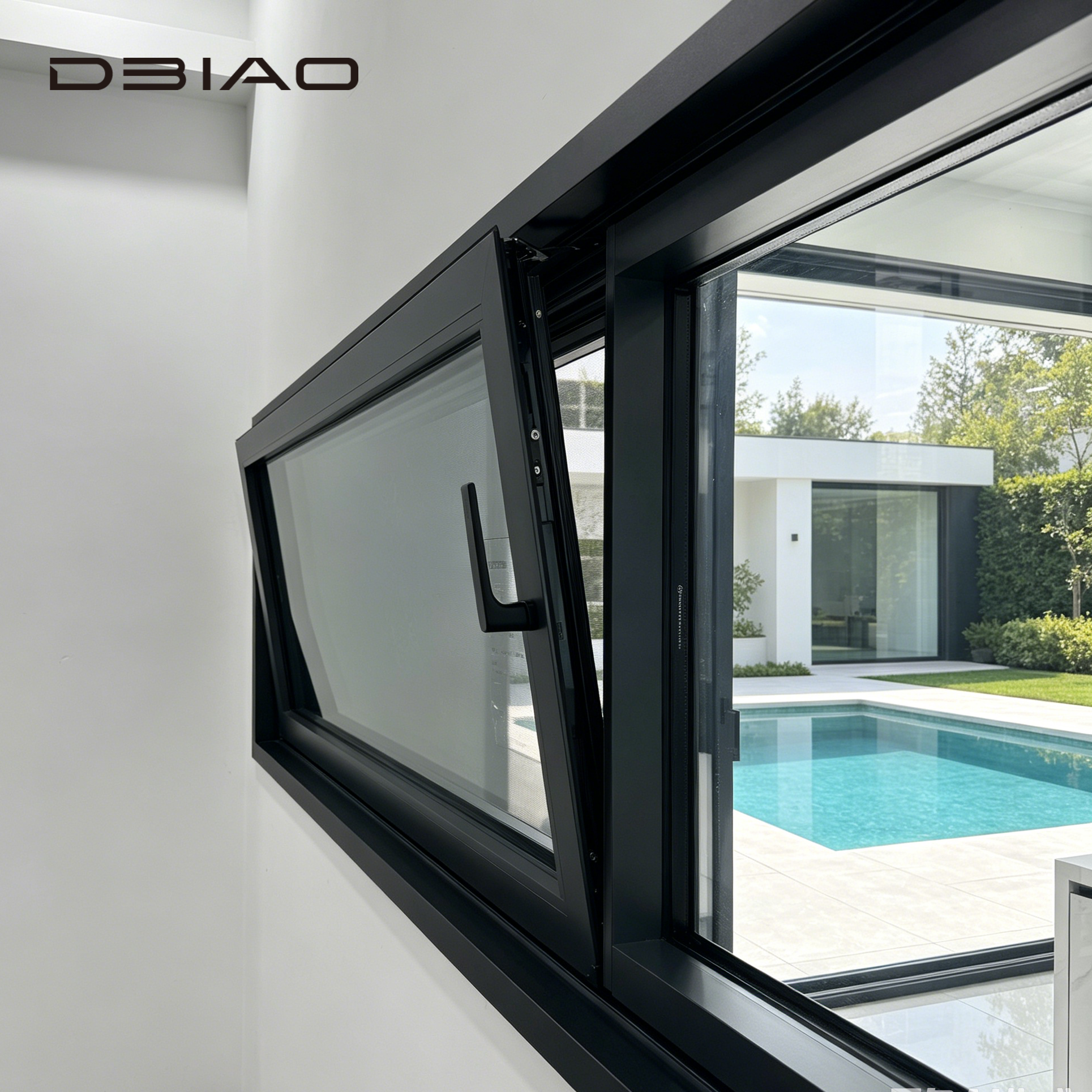 Innovative Horizontal Drift Tilt Turn Aluminum System Window Sliding Windproof Modern Hotel Outdoor Villa Entry Ventilation
