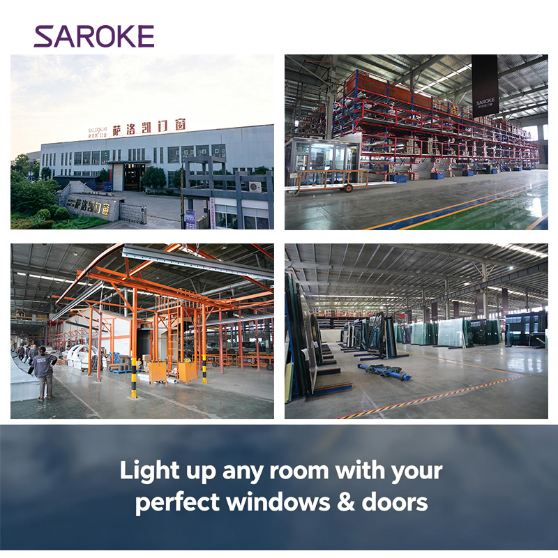 Multi Tracks Large Glass Thermal Break Villa Patio Hurricane Proof Aluminum Balcony Sliding Doors for Exterior Use