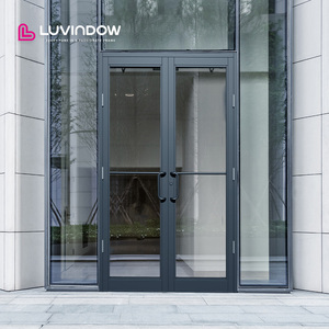 Luvindow Comprehensive Aluminum Storefront Door System Engineered Specifically for High-end Commercial Projects
