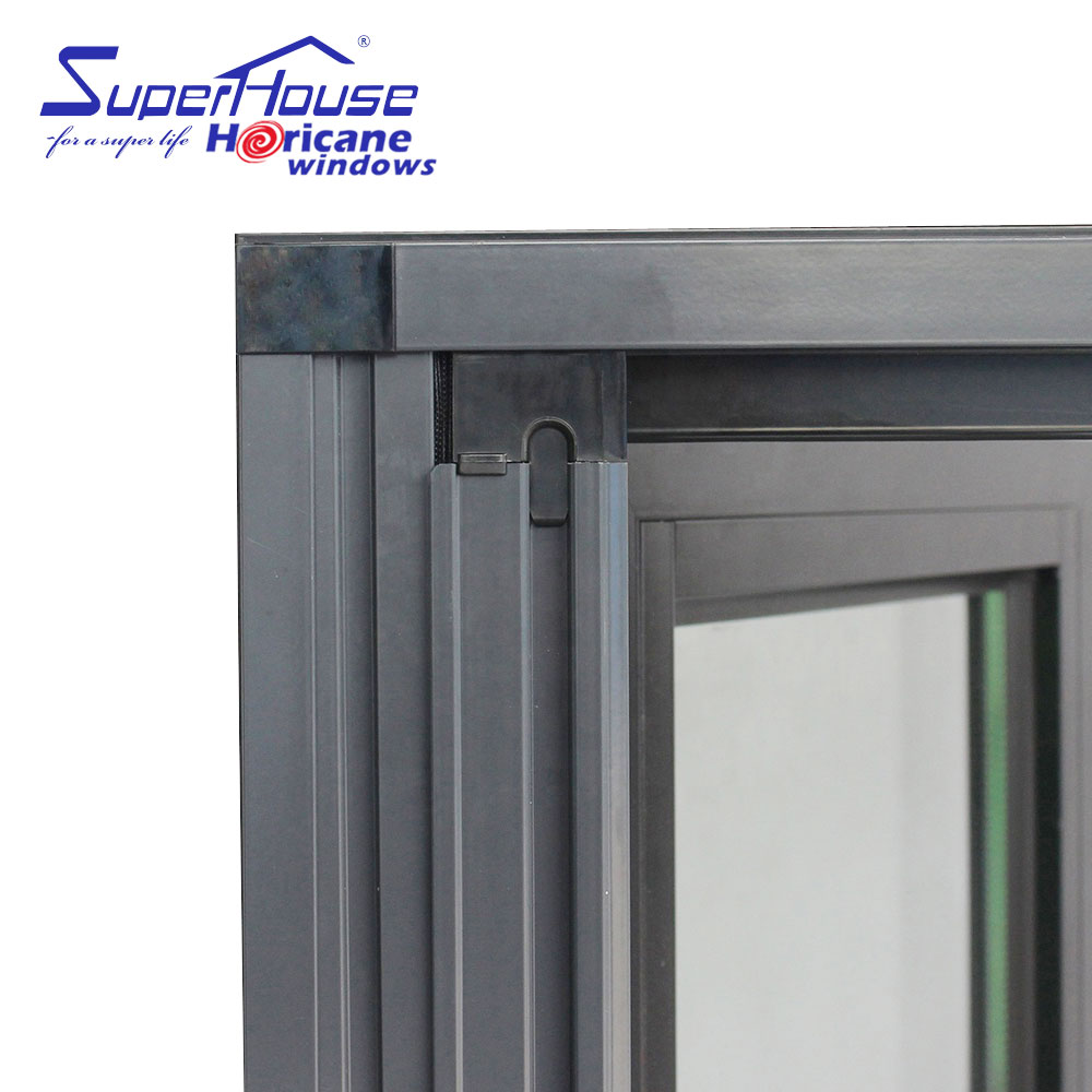 Miami Florida Impact Windows and Doors Aluminum Glass Hinged Doors with Screen