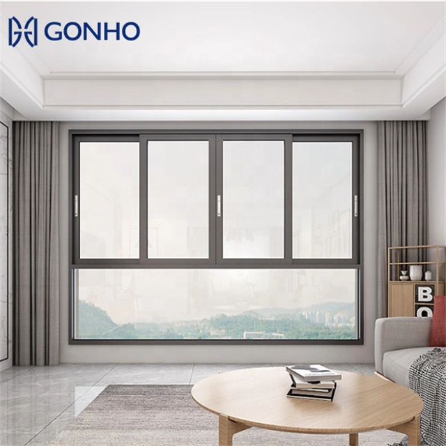 GONHO Hot Selling Sliding Mosquito Net Magnetic Screen Energy Efficient Custom Size Aluminum Alloy Doors Windows