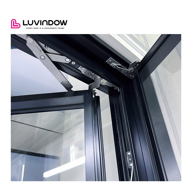 OEM Hurricane Impact Windows Thermal Break Aluminum Casement Window Double Glazing Aluminum Windows