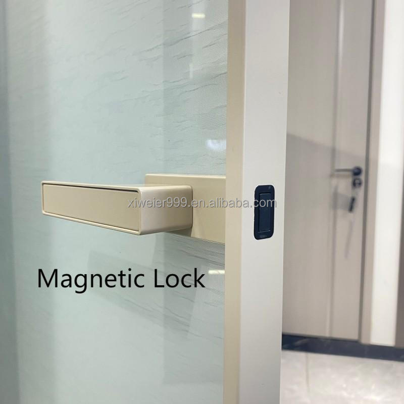 On Sale Aluminum Alloy Single Glazed Bathroom Door Swing Door Pivot Door for House