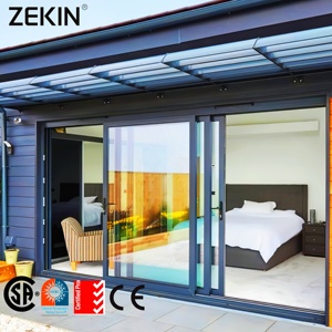 AS2047 Australia Double Glazed Aluminum Balcony Sliding Door