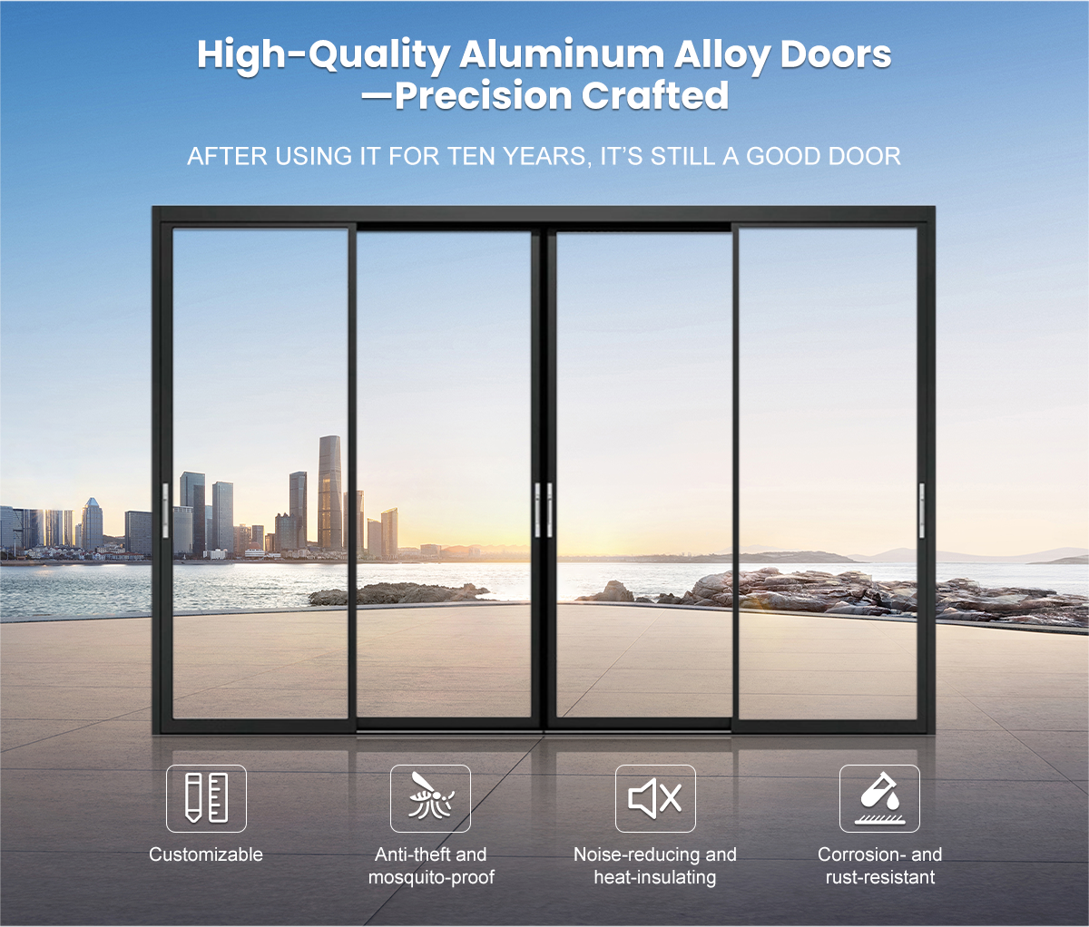 Aluminum Door Detail Shot
