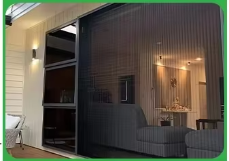 Smooth and Easy to Open and Close Mosquito Net Folding Mesh Doors Pleated Window Polyester Screen Door