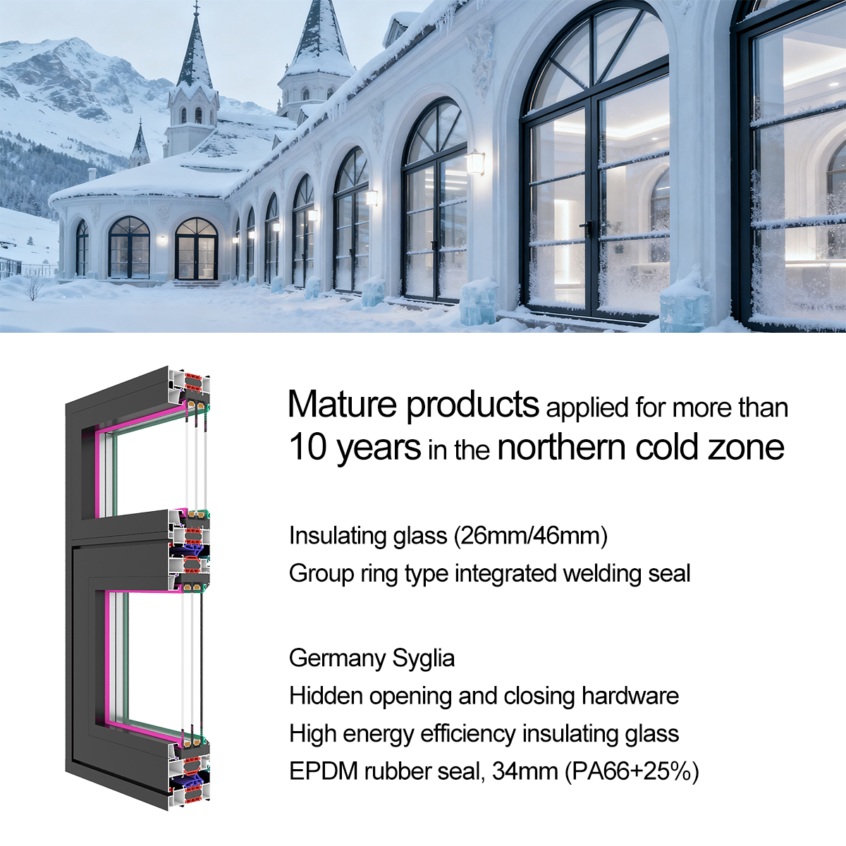 Aluminum Exterior Sliding Windows for Villas Modern Stackable Balcony Living Room Staircase Warehouse Use Horizontal Soundproof
