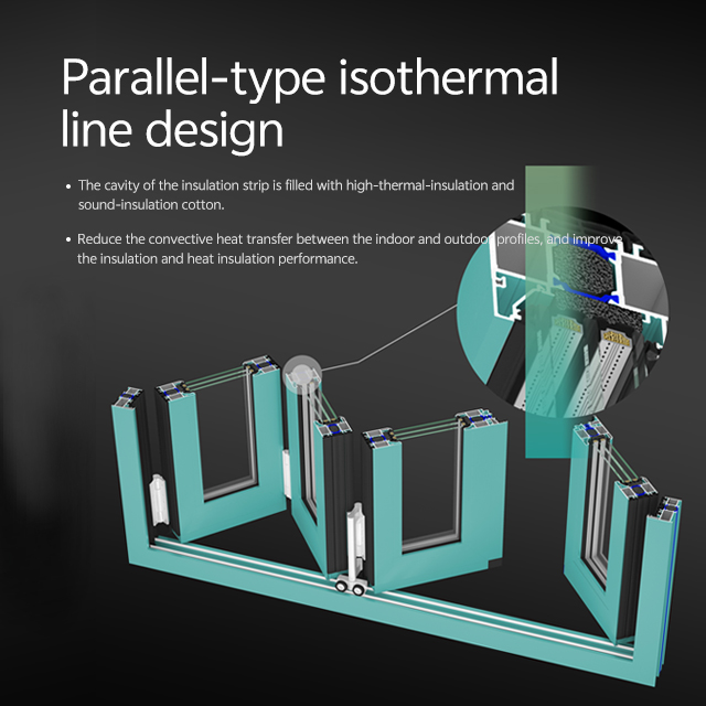 Aluminium Bifold Folding Patio Door Thermal Break Double Tempered Glass Exterior Sliding Entry Doors Bifold Fold Door