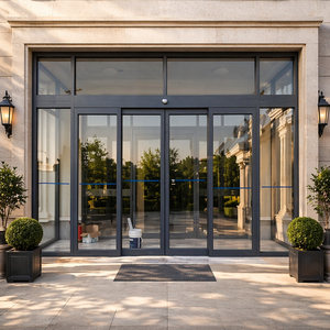 Aluminum Alloy Thermal Break Sliding Door Double Glazing Tempered Glass CE ISO9001 Certified Modern Design Wine Cellar Hospital