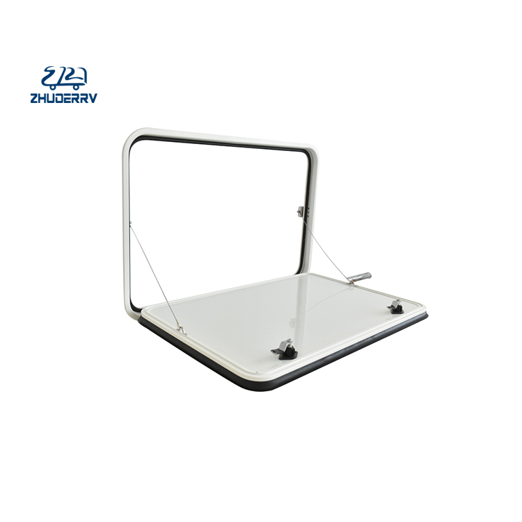 RV Aluminum Alloy Hatch Door Water Proof Luggage Storage Access Door with Lock