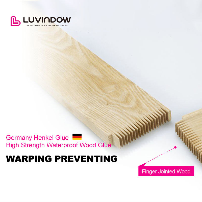 Luvindow Premium Aluminum Clad Wood Windows for Houses Double Tempered Glass Heat Insulated Crank Open Wooden Windows