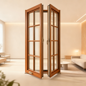 American Style Wood Crank Casement Window | Energy Saving Solid Wood Windows For Green Buildings