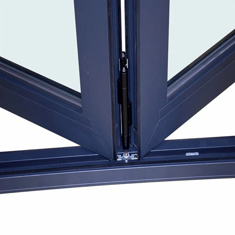 Kitchen Exterior Double Glazed Aluminum Vertical Sliding Folding Window French Accordion Folding Screen