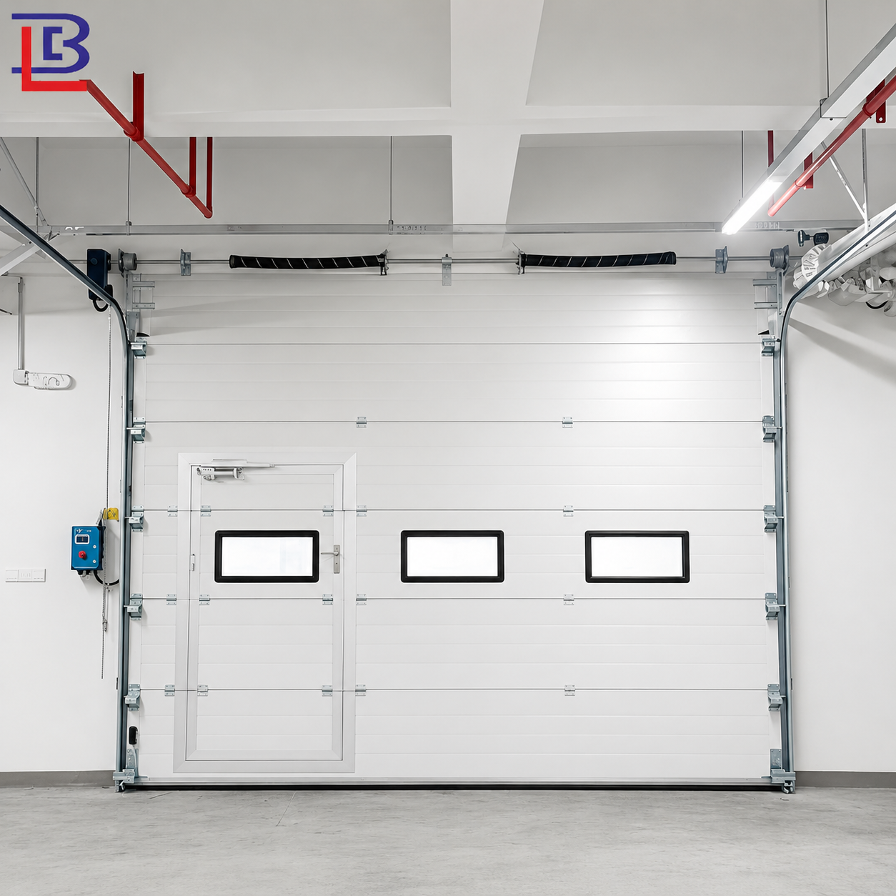 10x10 14x14 Industrial Automatic Overhead Steel Insulated Vertical Lifting Sliding Roll up Sectional Garage Door for Warehouse