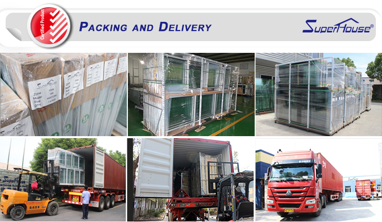 Soundproof Curtain Folding Window and Door Terrace Glazing Aluminum windows and Doors Balcony Large Glass Window for Balcony