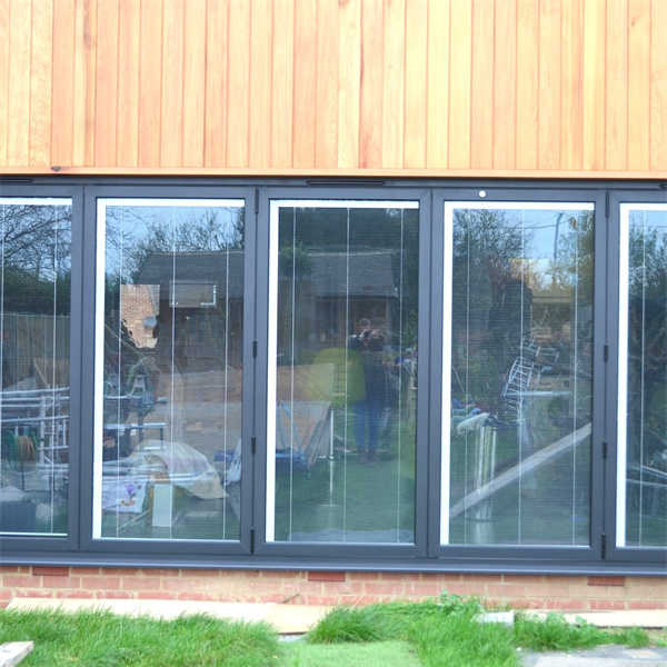 TOMA-as2047 Aluminium Door Fold Glass Door Bifold Sliding Door Darkly Glass Thermal Break