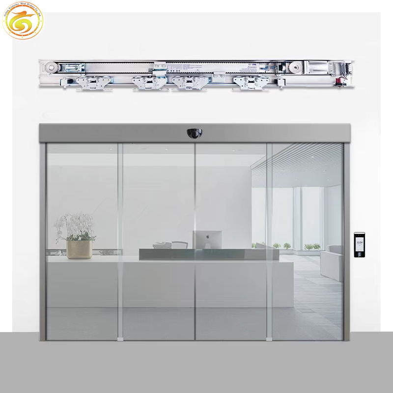 Energy Efficient Thermal Break Aluminum Storefront Door with Double Glazing for Supermarket Entrance