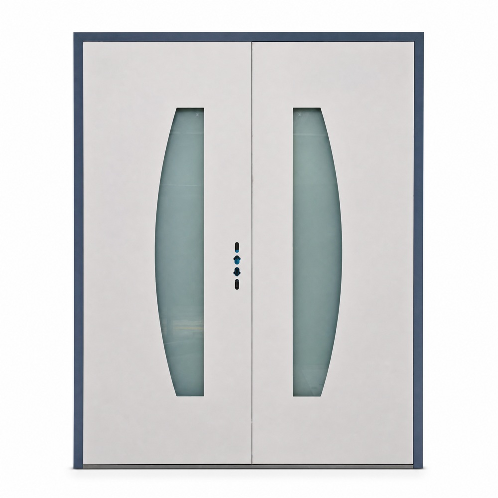 Hot Sale Thermal Break Aluminum Metal Door With Insulated Glass For Villa Main Entrance