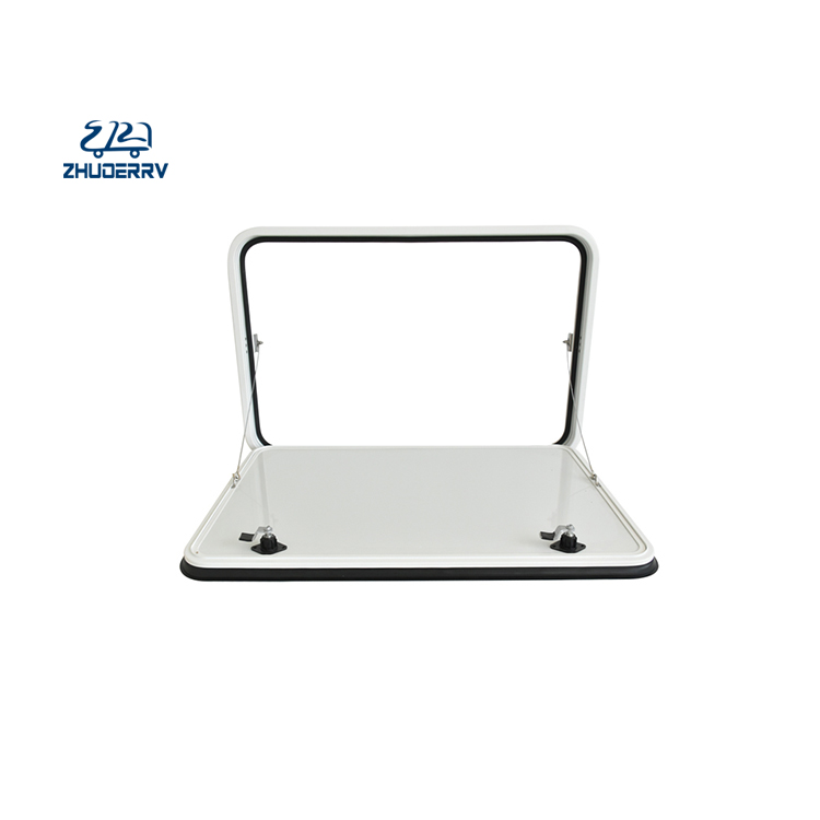 RV Aluminum Alloy Hatch Door Water Proof Luggage Storage Access Door with Lock