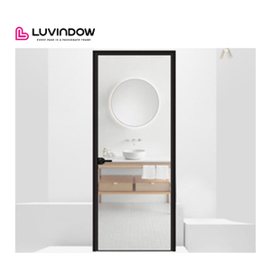 Modern Contemporary Customized Double Glazed Powder Coating Aluminium Ultra Narrow Frame Door and Windows
