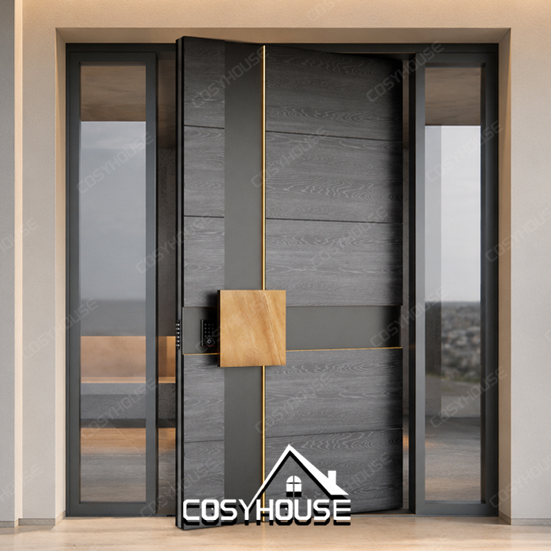 Modern Exterior Door Custom House Door Luxury Front Door for Villa Residential Building