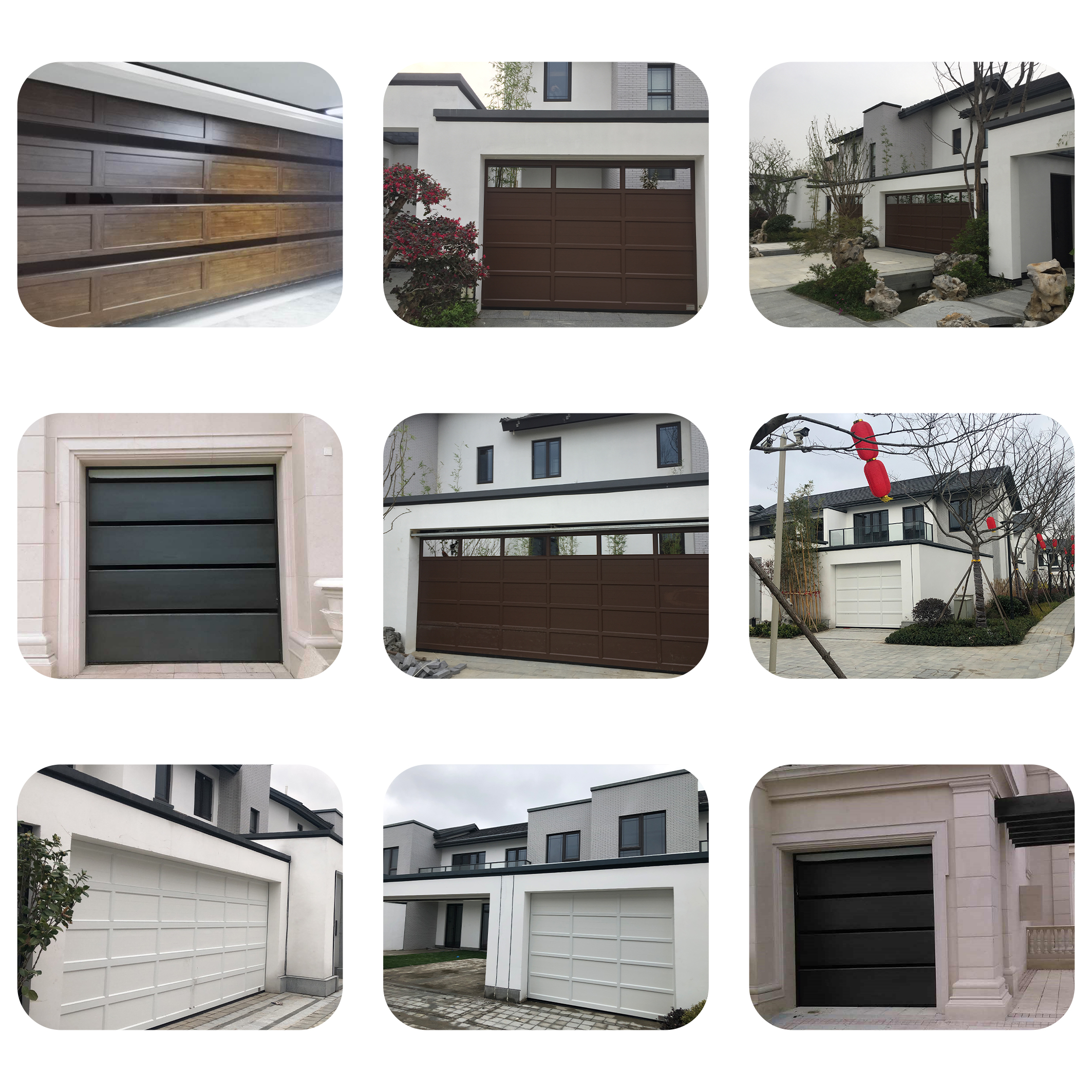 Latest Products Custom Size Modern Aluminum Alloy Thermal Insulation Long Service Life Vertical Stacking Garage Door for Home