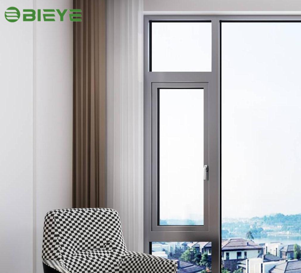 Standard French Swing Casement Window Aluminum Double Pane Tempered Stainless Steel Screen Soundproof Energy Star Qualified