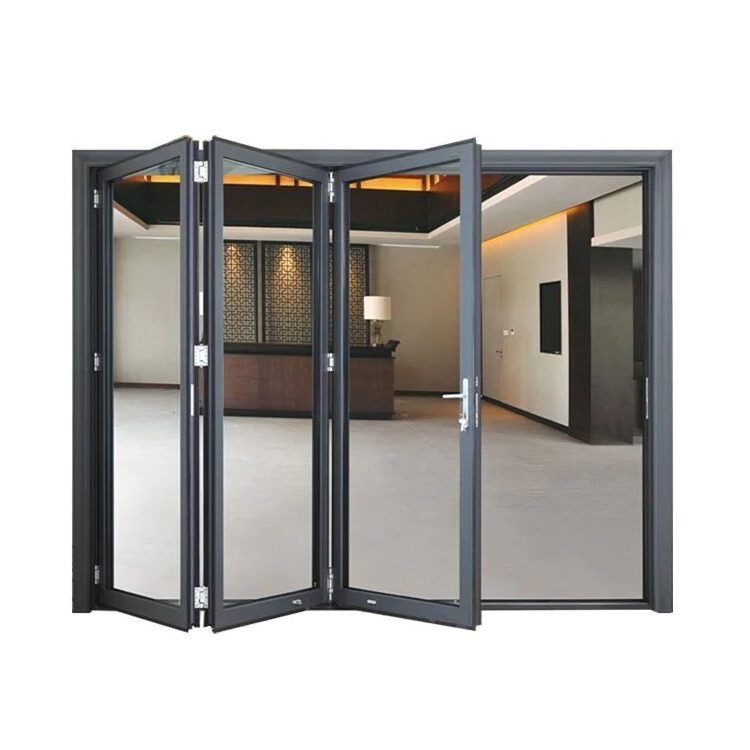 Modern Aluminum Bi-Fold Doors Hurricane Proof Design for Large Opening Patio Courtyard Outdoor Folding Door
