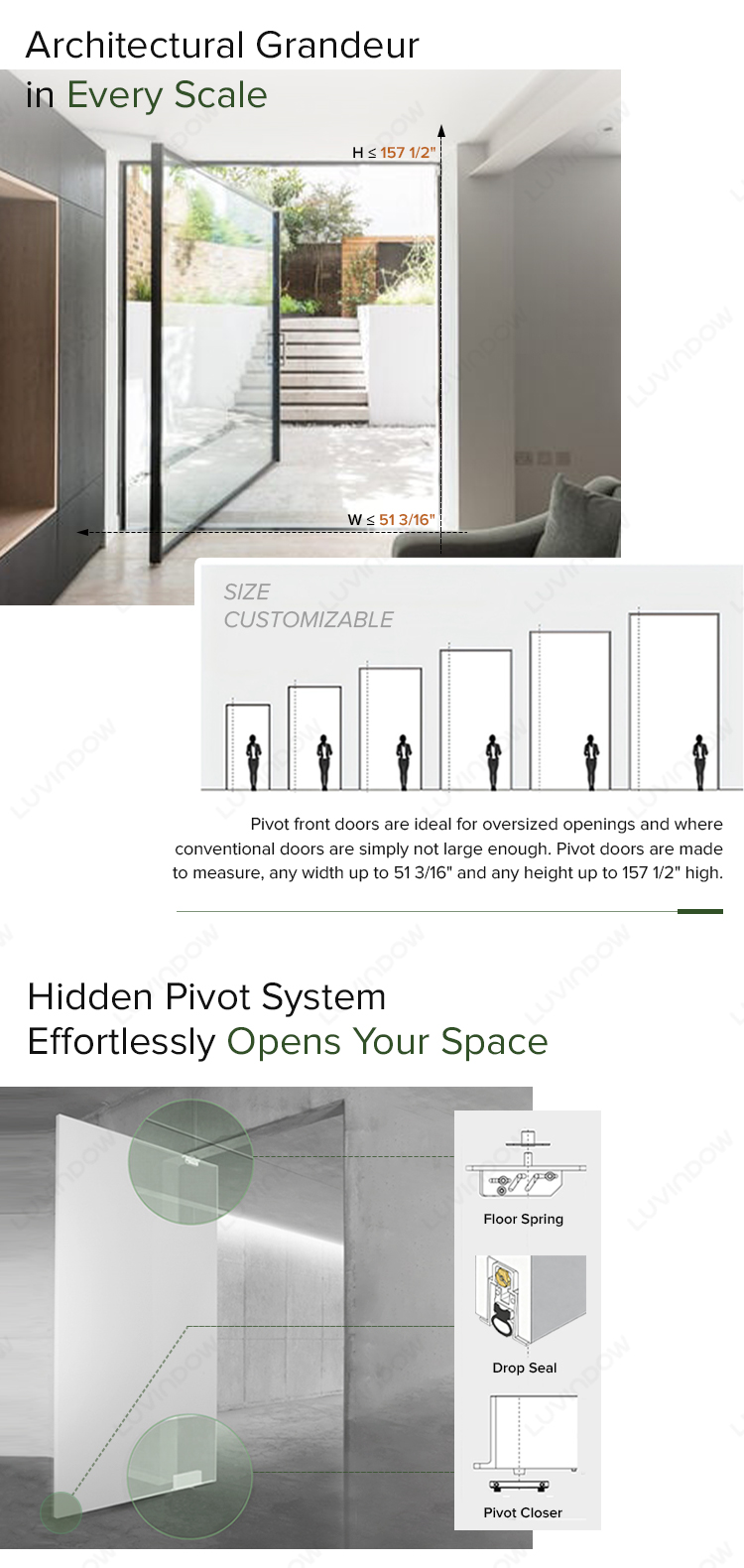 Minimalist Pivot Frame Details