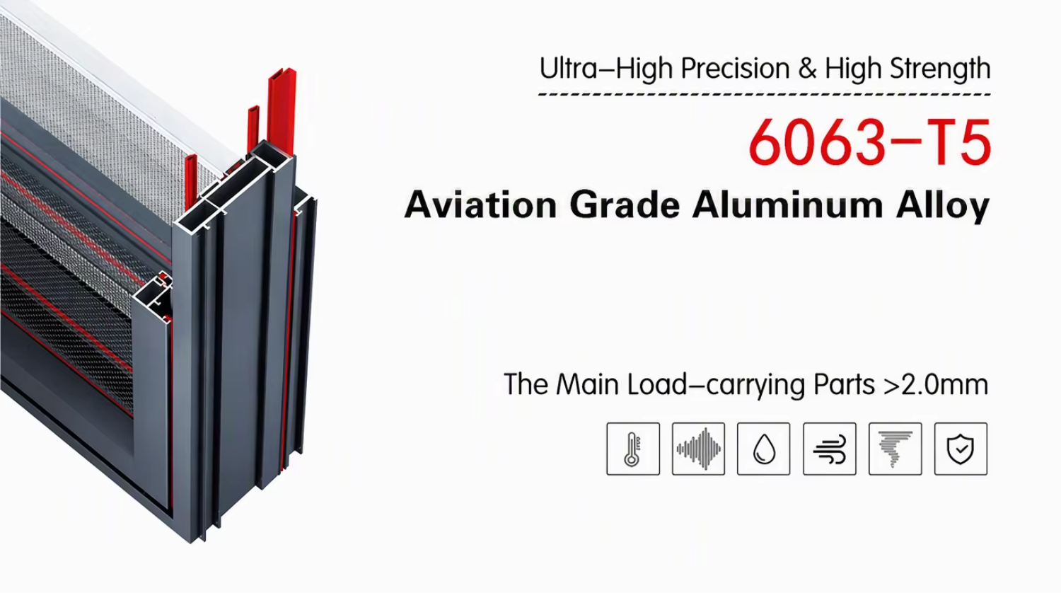 Side Pressure Sealing Soundproof Double Glazed Aluminum Sliding Windows Soundproof Sliding Aluminium Window
