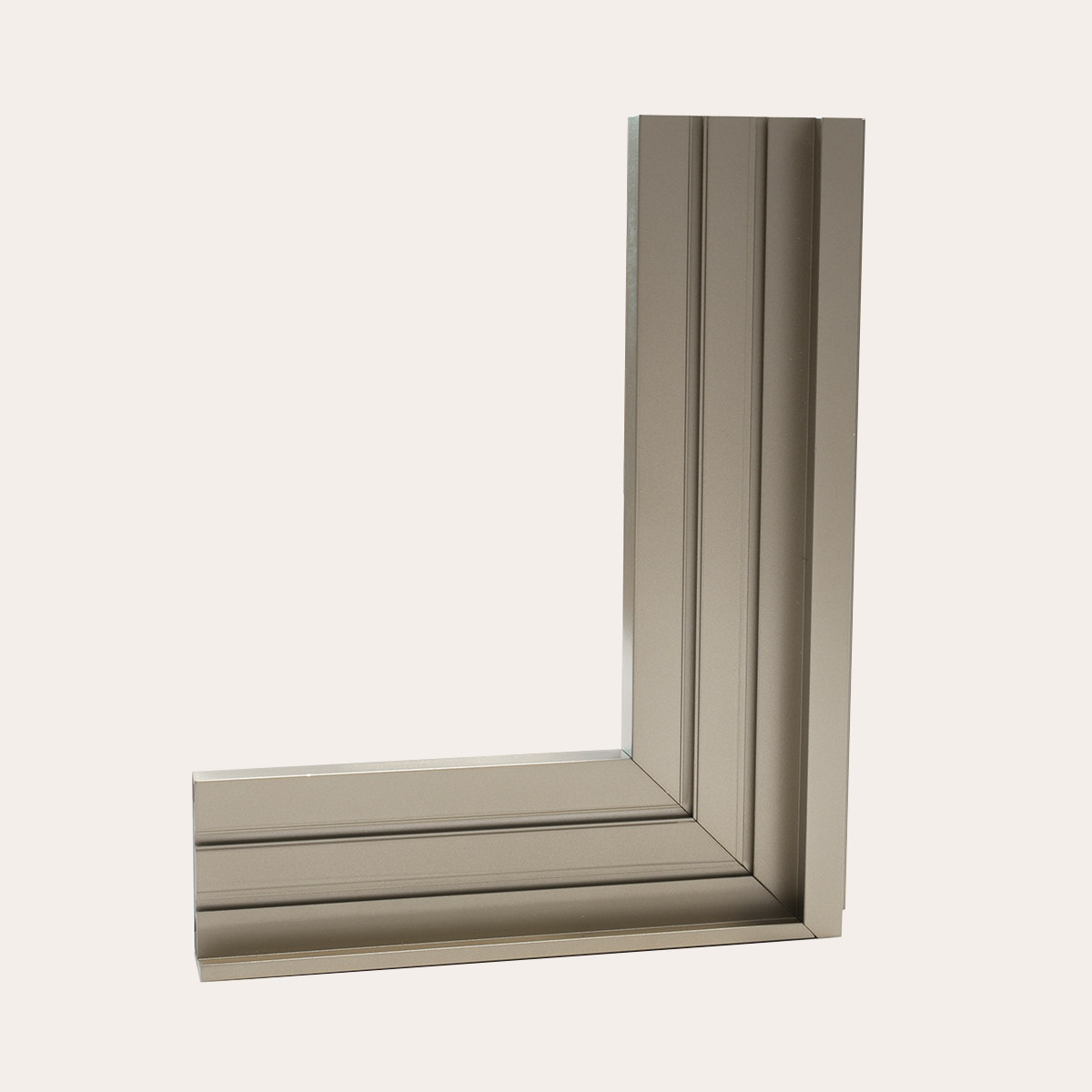 Made In Ltaly Commercial Excellent Durability Aluminum Window Frame Profile With 4 Mm Tempered Glass