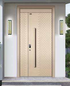 Modern Aluminum Pivot Entry Door 3D Geometric Relief Sound Thermal Insulation Windproof Water Resistant Bespoke Custom Design