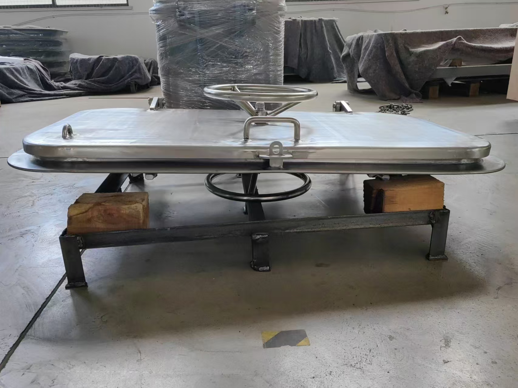 CCS Certified Quick-Action Aluminum Steel Hatch Door Single or Double Weatherproof for Marine Ship Use with Piston Part