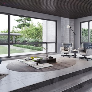 Fuson Balcony Partition Full Open Aluminium Tempered Glass Frameless Folding Sliding Glass Door and Windows