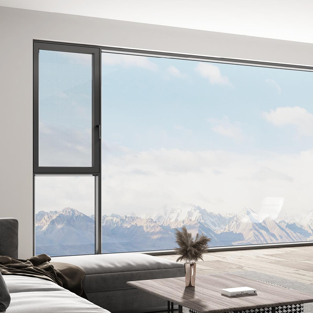 Natural Ventilation Aluminum Tilt Window for Bathroom Soundproof Double Glazed Thermal Break Modern