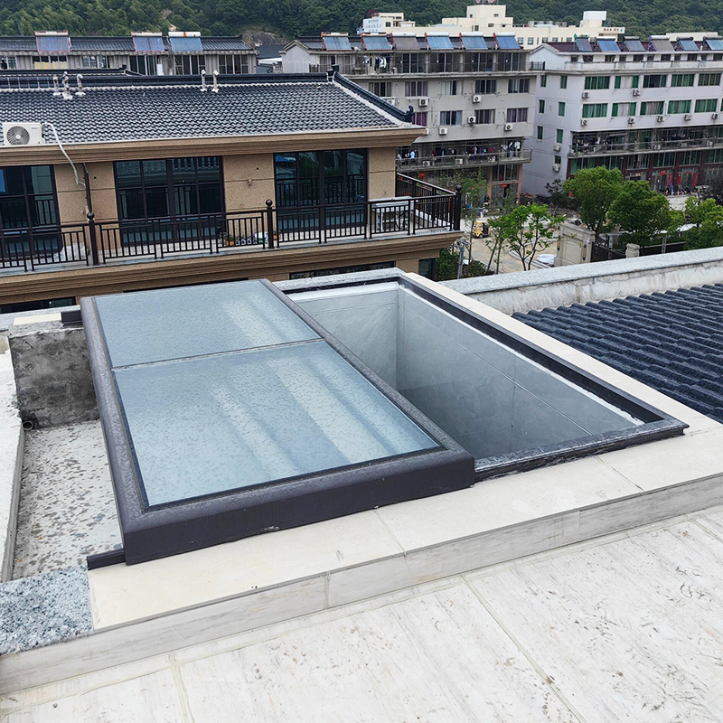 Sliding Security Windows for Home &amp; Shop Front Glass Aluminum Skylight Panoramic Metal Door Windproof Function 5 Year Warranty