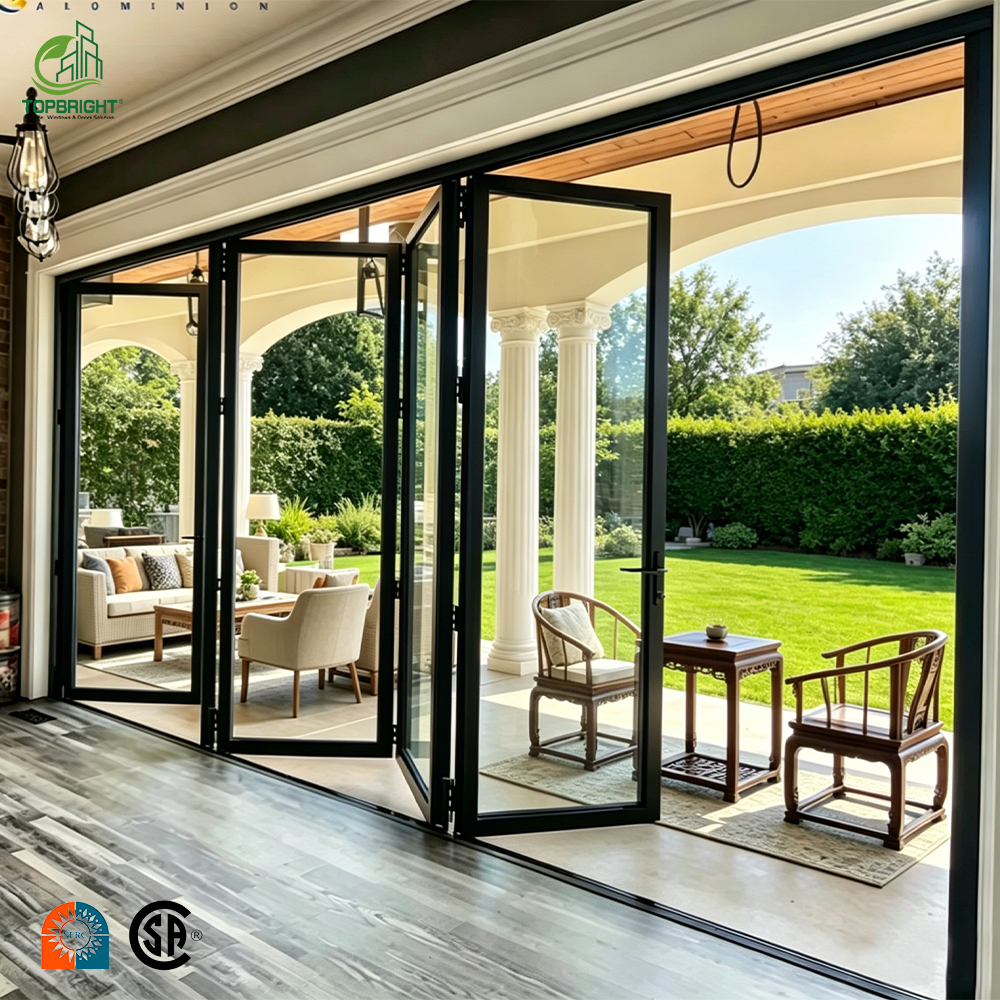 Slim Frame Bi-Fold Glass Door Design