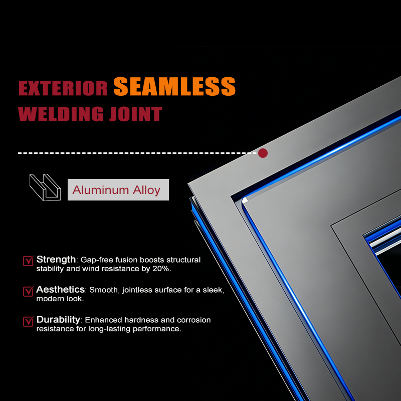 Trackless Aluminum Alloy Mosquito Net Sliding Glass Door System for Exterior Balcony Kitchen Patio Applications
