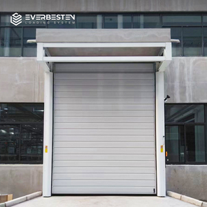 Everbesten Fast Door Insulated Spiral Door Aluminum Alloy RailTrack Shutter Heavy Duty Wind Resistance Warehouse High Speed Door