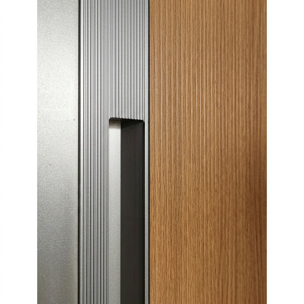 Luxury Villa Front Door Reddish-Brown Weather Resistant Aluminum Alloy Swing Anti-Theft Double Door Entry Exterior Gate Custom