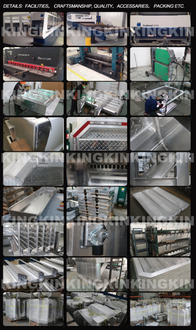 Customization Trailer Bulkhead Mini Vault Single Door Aluminum Cab Guard Headache Rack for Semi Truck