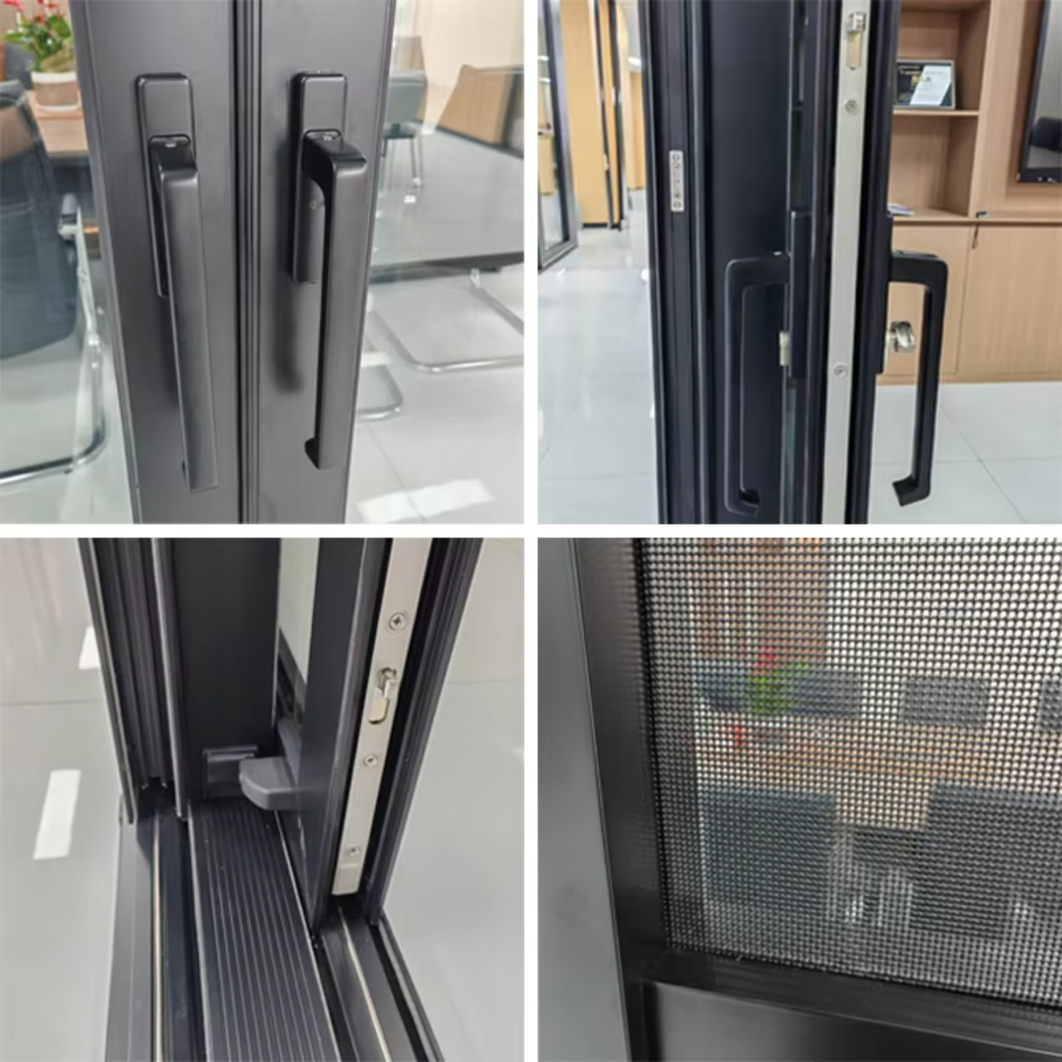 Heavy Duty Modern Energy Efficient External Glass Slide Large Sliding Patio Doors and Windows for Home
